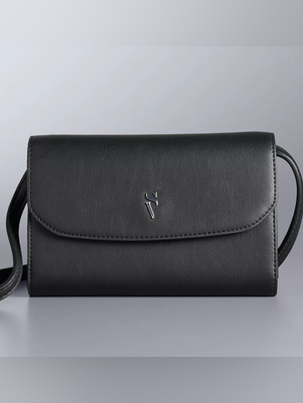 Simply Vera Wang crossbody shoulder black bag NWT